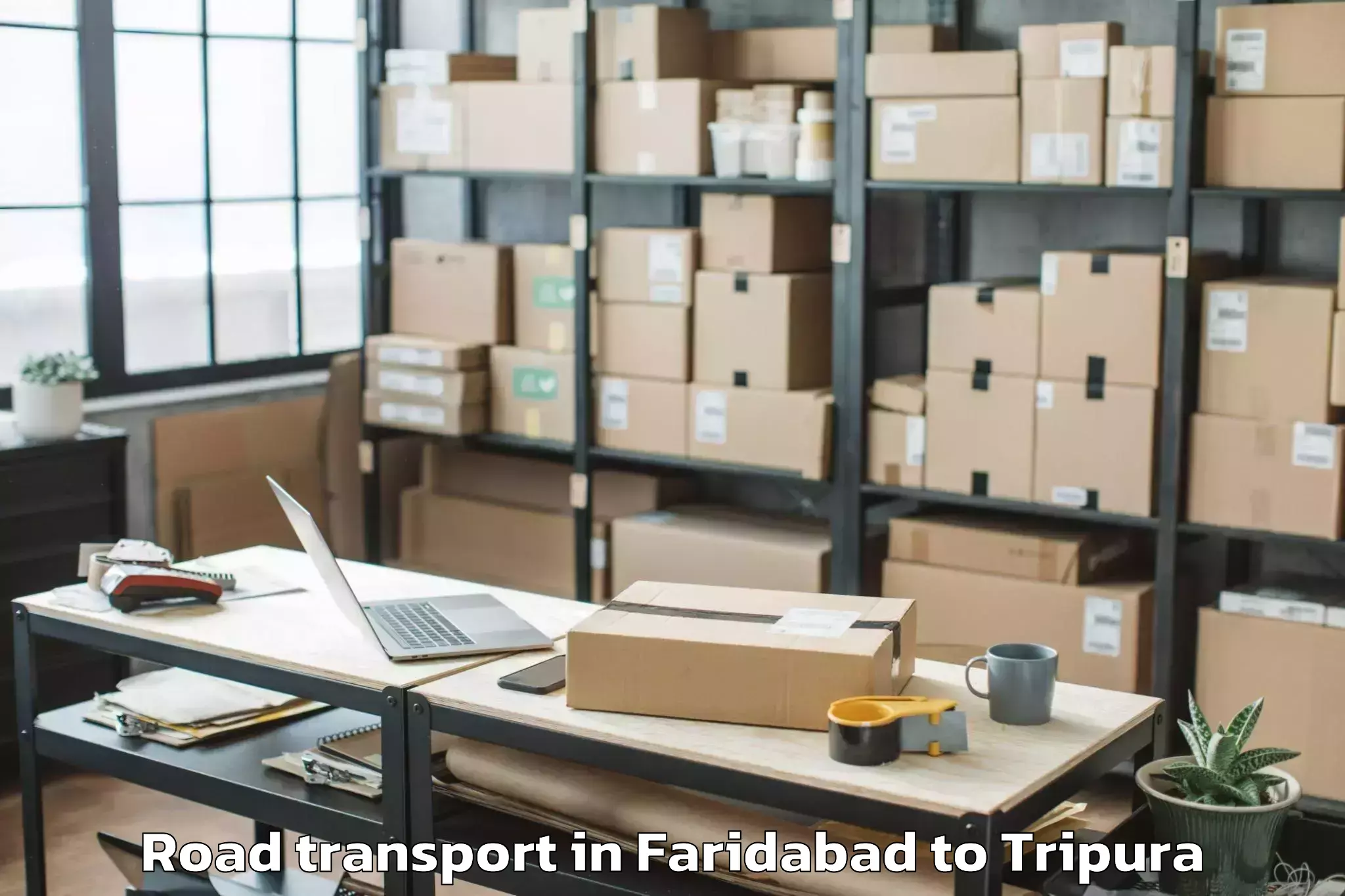 Faridabad to Tripura Road Transport